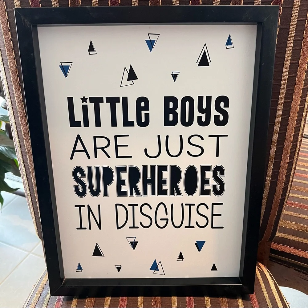 Kids Superhero Wall Art Decor